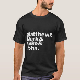 Vier Evangelien Matthäus Markus Lukas Johannes Bib T-Shirt