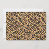 VIER Ever Wild Safari 4. Geburtstag Foto Einladung (Rückseite)