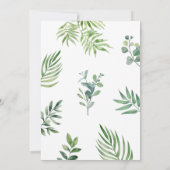 Vier Ever Wild Safari Jungle Tiere 4. Geburtstag Einladung (Rückseite)