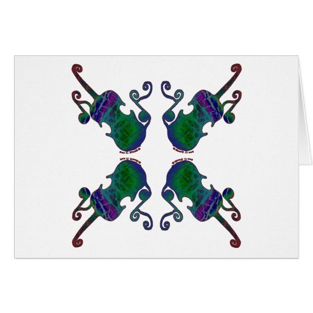 VIER EXTRAVAGANTE GEIGEN (Vorderseite (Horizontal))