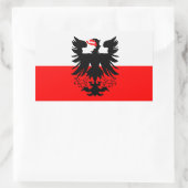 VIER Fahne von Deventer Rechteckiger Aufkleber (Tasche)