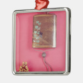 Vier Fall inro Silbernes Ornament (Links)