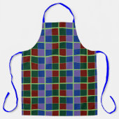 Vier Fandom-Farben überprüft Schürze (Vorderseite)