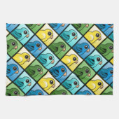 Vier Farbe Linnies Handtuch (Horizontal)