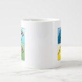 Vier Farbe Linnies Jumbo-Tasse (Vorderseite)