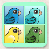 Vier Farbe Linnies Untersetzer (Vorderseite)