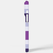 Vier-Farben-Combo - Lila Blauer Violett-Lavendel Case-Mate iPhone Hülle (Rückseite / Links)
