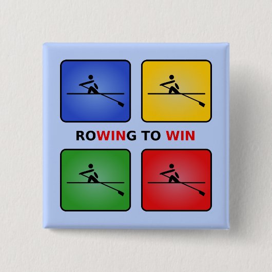 Vier Farben Crew gewinnen Button (Vorderseite)