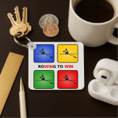 Vier Farben Crew gewinnen Schlüsselanhänger