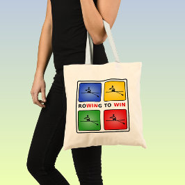 Vier Farben für den Sport Tragetasche