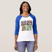 Vier Farbeulen (Pastell) T-Shirt (Vorne ganz)