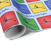 vier farbig rotierende Symbole für benutzerdefinie Geschenkpapier (Rolleneckpunkt)