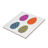 Vier farbige Ostereier Fliese (Seite)