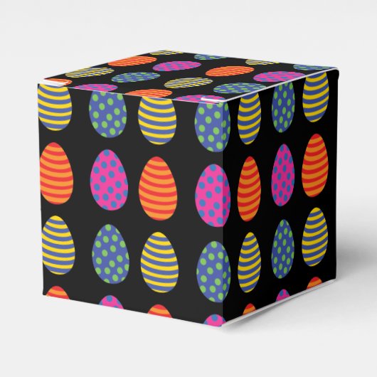 Vier farbige Ostereier Geschenkschachtel (Vorderseite)