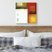 Vier farbige Rechtecke von Chariklia Zarria Leinwanddruck (Insitu (Schlafzimmer))
