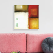 Vier farbige Rechtecke von Chariklia Zarria Leinwanddruck (Insitu (Wohnzimmer))