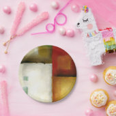 Vier farbige Rechtecke von Chariklia Zarria Pappteller (Party)