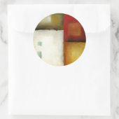 Vier farbige Rechtecke von Chariklia Zarria Runder Aufkleber (Tasche)