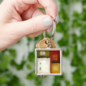Vier farbige Rechtecke von Chariklia Zarria Schlüsselanhänger (Hand)
