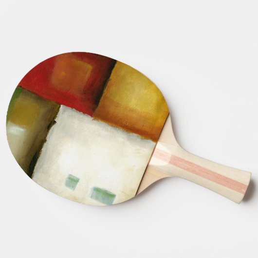 Vier farbige Rechtecke von Chariklia Zarria Tischtennis Schläger (Seitenansicht)