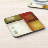 Vier farbige Rechtecke von Chariklia Zarria Untersetzer (Linke Seite)