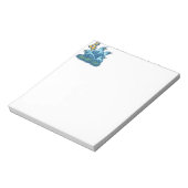 Vier farbige Vögel Notizblock (Rotiert)