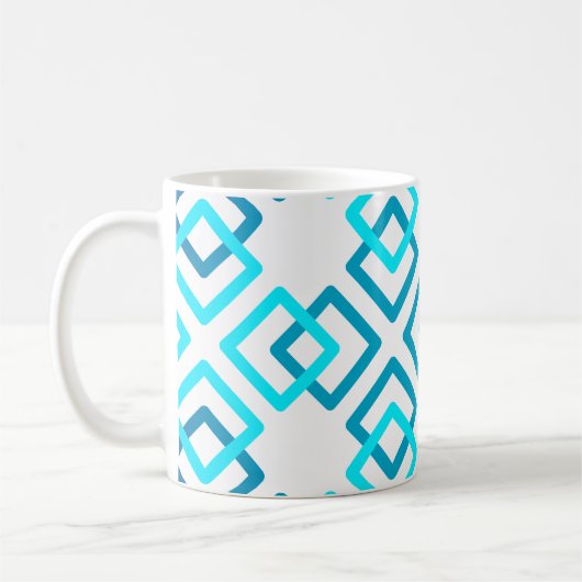 Vier Farbquadrate Kaffeetasse (Links)