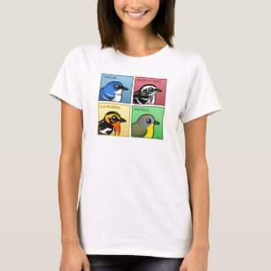 Vier Farbträllerer T-Shirt