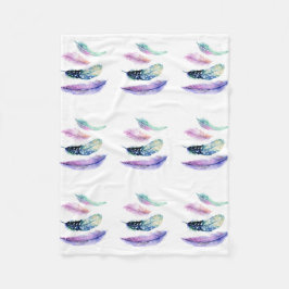 Vier Feder-Fleece-Decke Fleecedecke