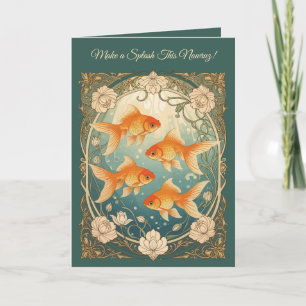 Vier Fische des Nowruz Karte