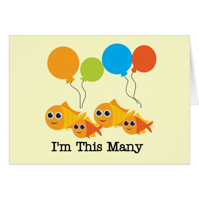 Vier Fische Ich bin so viele Hemden und Geschenke (Vorderseite (Horizontal))