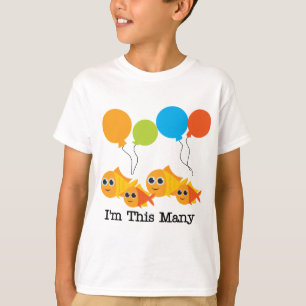 Vier Fische Ich bin so viele Hemden und Geschenke T-Shirt