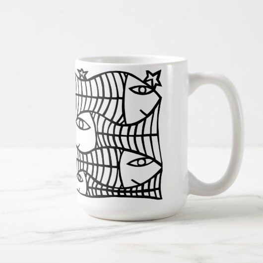 Vier Fische Kaffeetasse (Rechts)