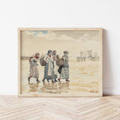 Vier Fischfrauen am Strand | Winslow Homer Poster