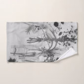 Vier Flaschen und weiße Blume Badhandtuch Set (Handtuch)