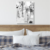 Vier Flaschen und weiße Blume Leinwanddruck (Insitu (Schlafzimmer))