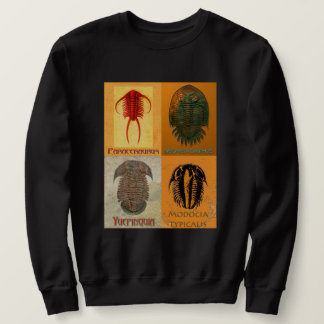Vier Fossile Trilobite Montage Sweatshirt