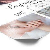 Vier Foto Baby Birth Stats (Ecke)