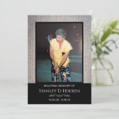 Vier Foto Begräbniskarte Dankeskarte (Stehend Vorderseite)