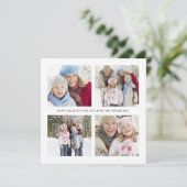 Vier Foto Collage Urlaubskarte Feiertagskarte (Stehend Vorderseite)