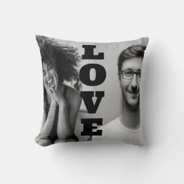 Vier Foto Couples Liebe für Valentines Geschenk Kissen