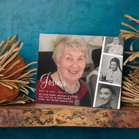 Vier-Foto-Gedenkstätte Fotoplatte (Seite)