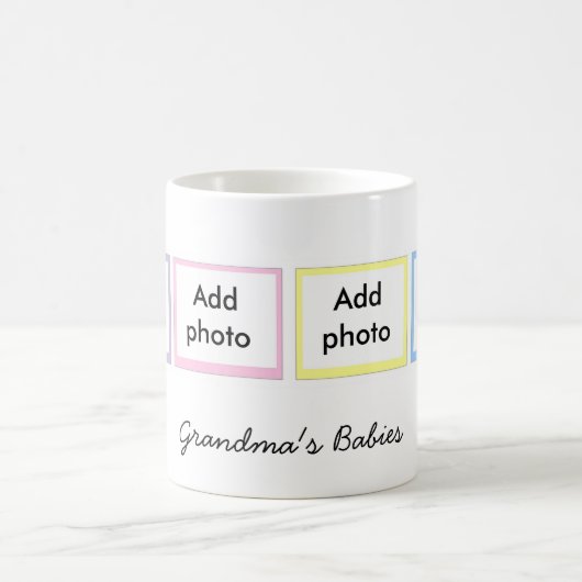 Vier Foto-Gewohnheits-Tasse Kaffeetasse (Mittel)