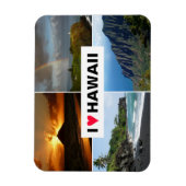Vier Foto Hawaii sammeln Souvenir Magnet (Vertikal)