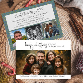 Vier Foto-Karte zum Glück Weihnachten