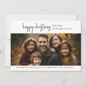 Vier Foto-Karte zum Glück Weihnachten (Vorderseite)