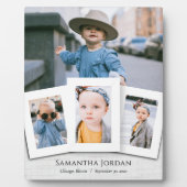 Vier Foto Kids Collage Plaque Fotoplatte (Vorderseite)