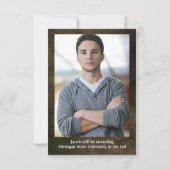 Vier Foto Leder 3x5- Abschluss Ankündigung (Rückseite)