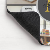 Vier-Foto-Monogramm Personalisierte Mauspad (Ecke)