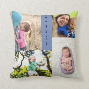 Vier Foto-personalisierter Großvater Kissen